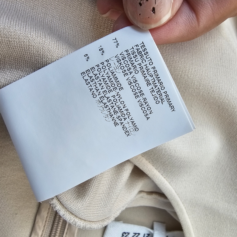 Maison Martin Margiela Cream Nude Bodycon Dress Italy 40 - Picture 4 of 7